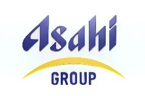 Asahi Group Holdings signboard and logo.